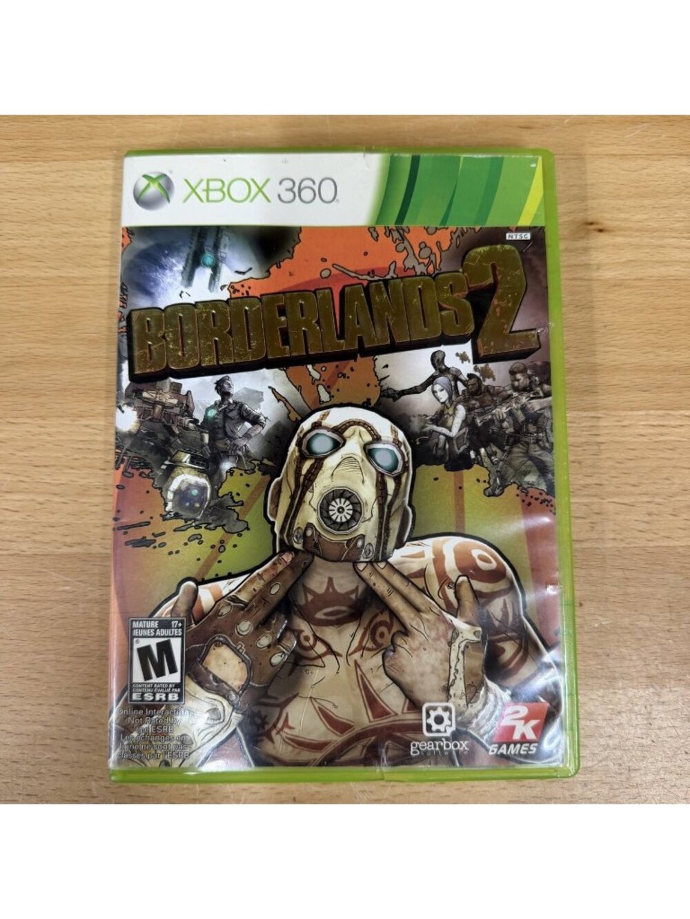 2K Games Borderlands 2 Xbox 360 video game green NTSC format Manual Included